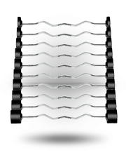 20 - 110 LB YORK Rubber Fixed Pro Curl Barbell Set