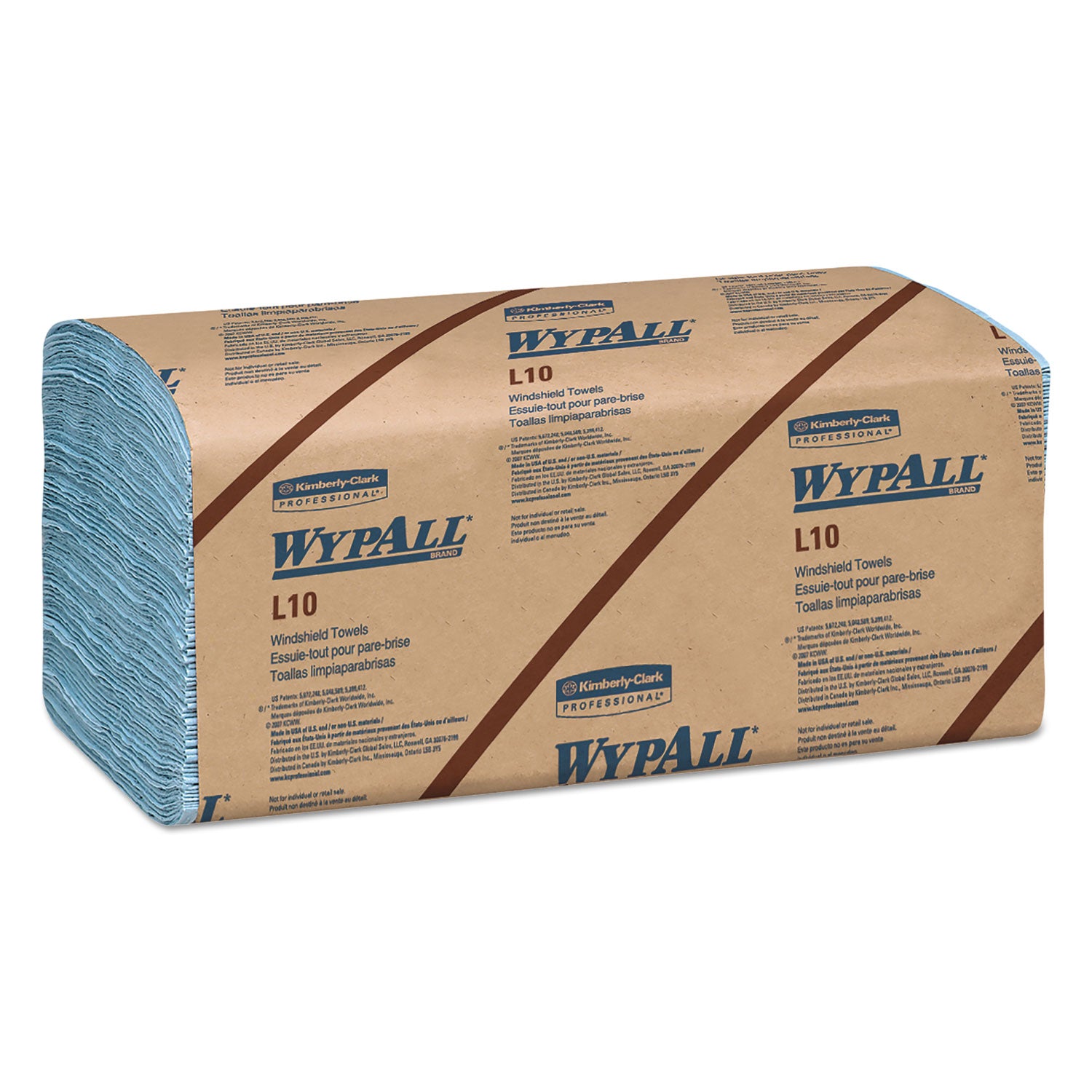 2 Ply - 9.30" Width x 10.25" Length - Blue - 140/Pack - 1 Carton