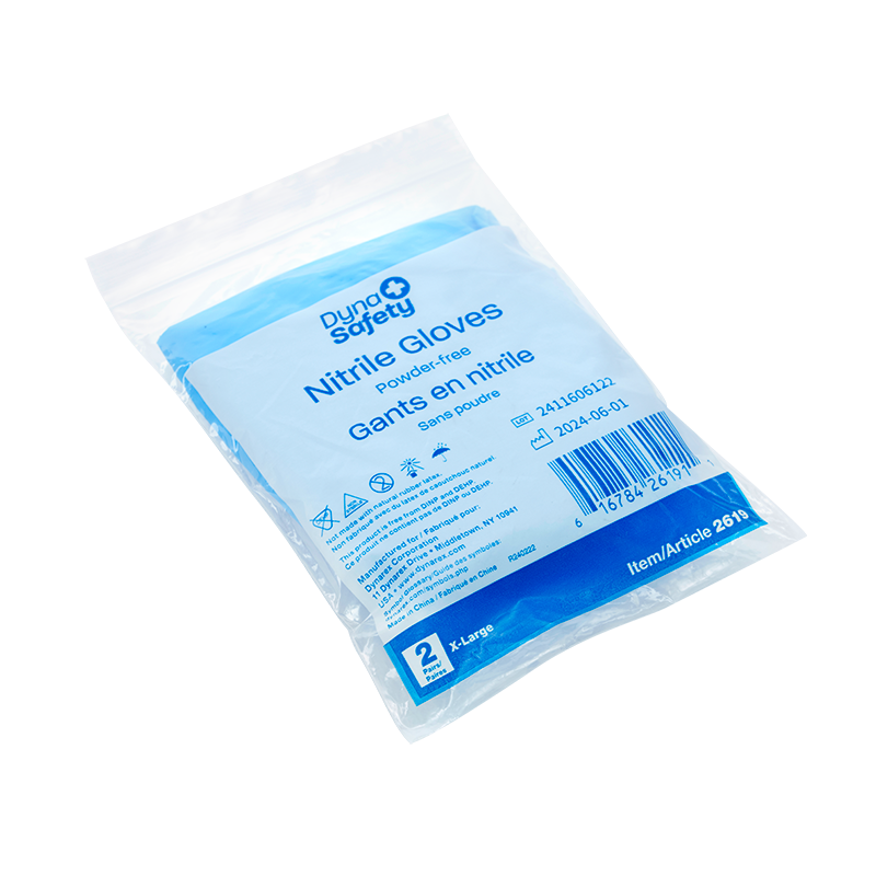 Nitrile Exam Gloves In A Bag, XL, 2 pairs per Bag/500 Bags per Case