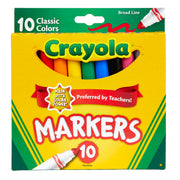 Broad Line Markers, Classic Colors, Pack of 10