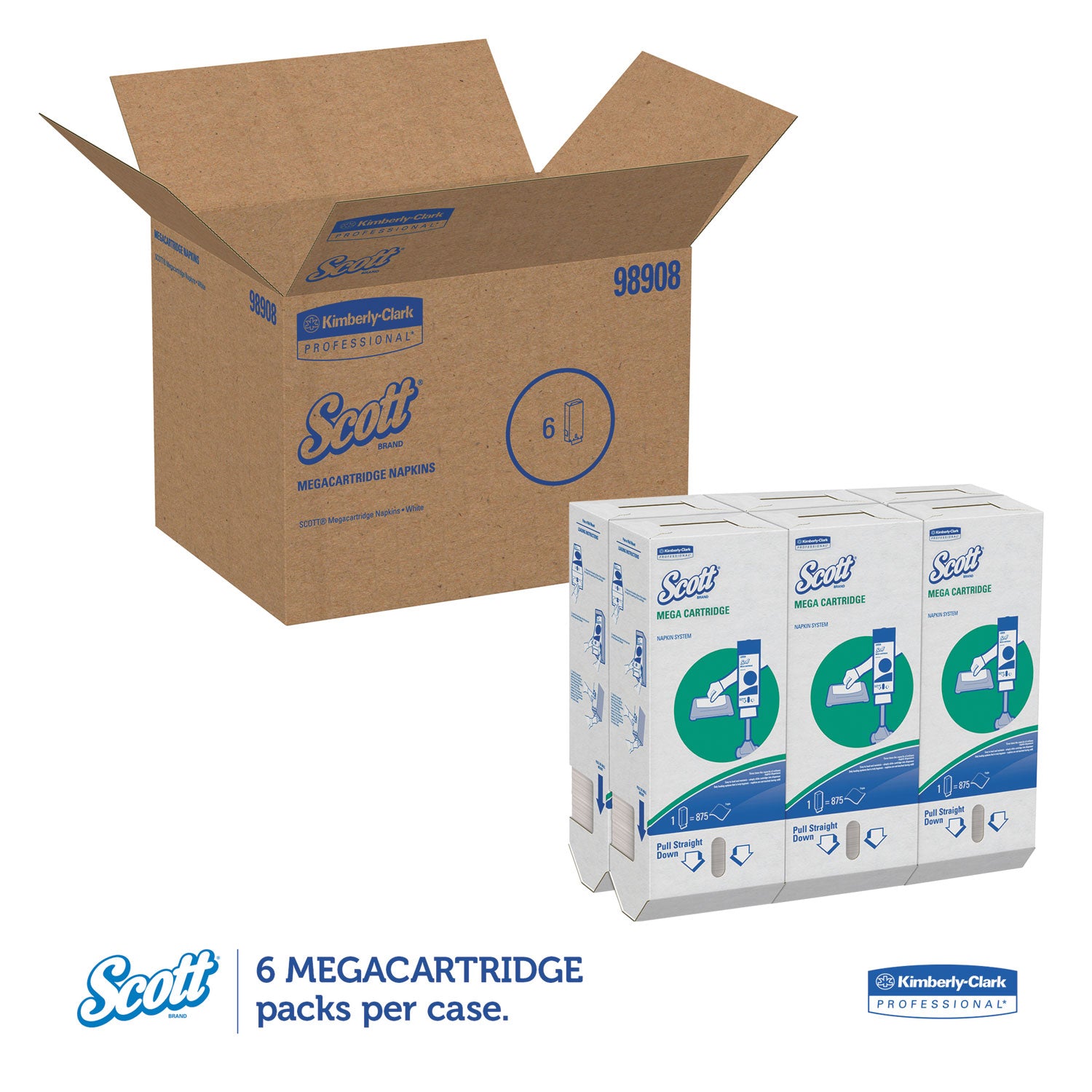 1 Ply - 6.50" Width x 8.40" Length - Fiber - 875/Box - 6 / Carton