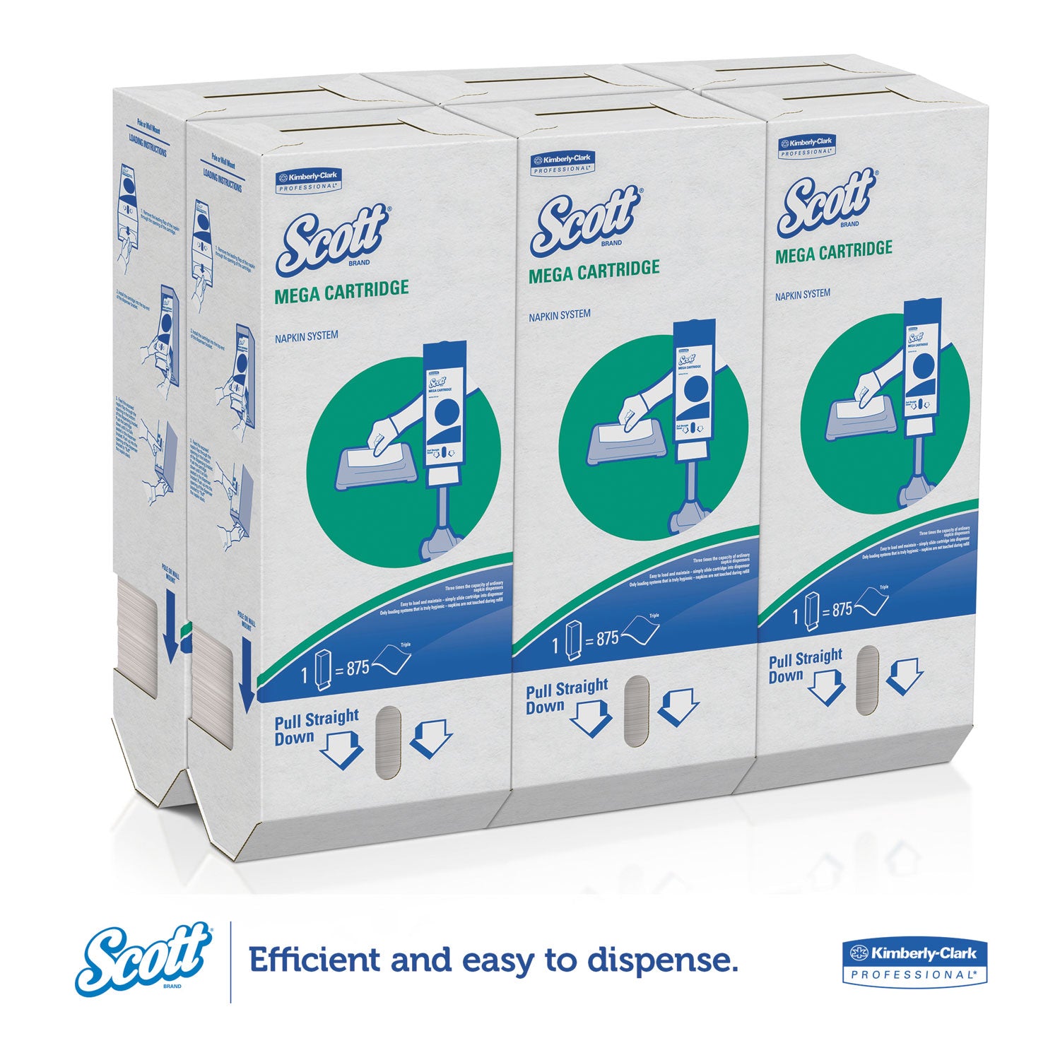 1 Ply - 6.50" Width x 8.40" Length - Fiber - 875/Box - 6 / Carton