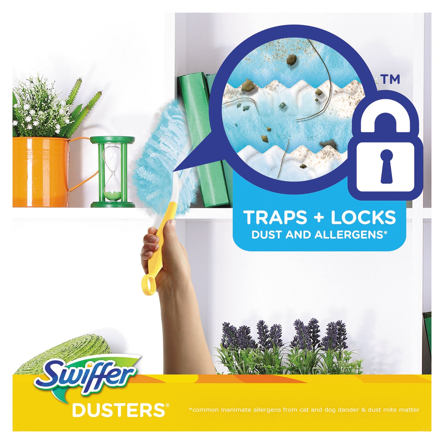 Swiffer Unscented Dusters Refills, Fiber, Blue, 10/Box, 4 Boxes per Carton