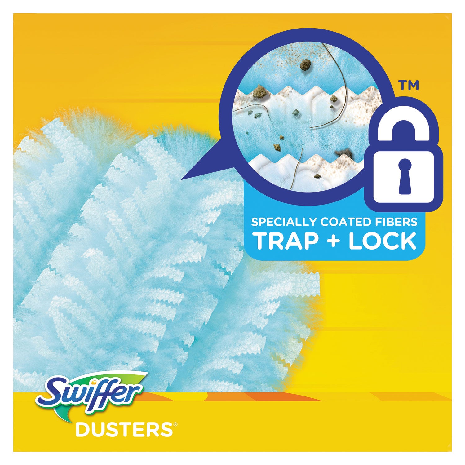Swiffer Unscented Duster Kit, Blue/Yellow, 6 Handles & 30 Duster Refills per Carton
