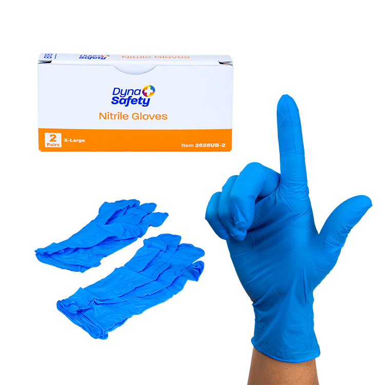 Nitrile Exam Gloves In A Bag, XL, 2 pairs per Box/100 boxes per Case