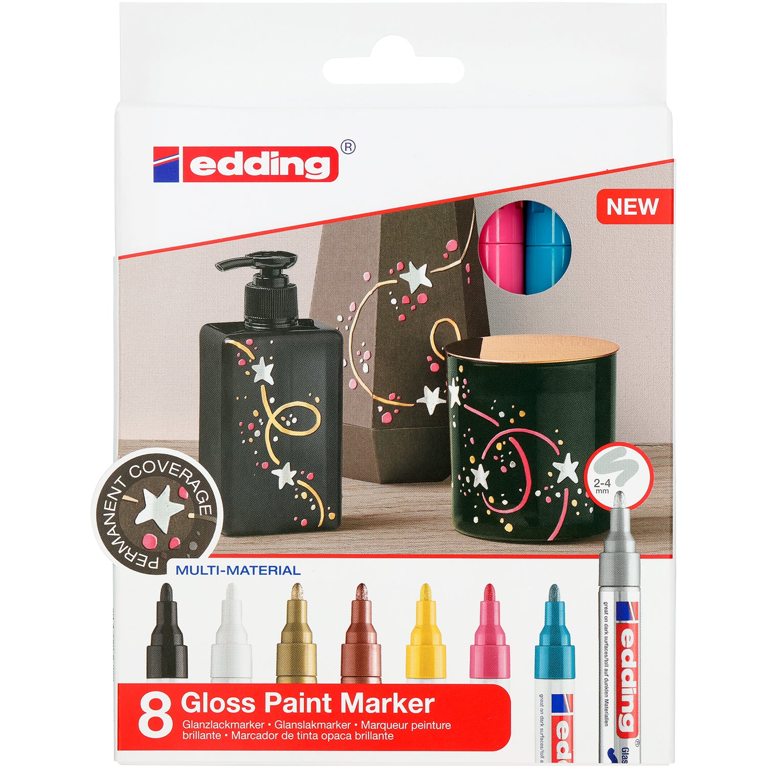 edding 750 Gloss Paint Marker - Set of 8 - Assorted