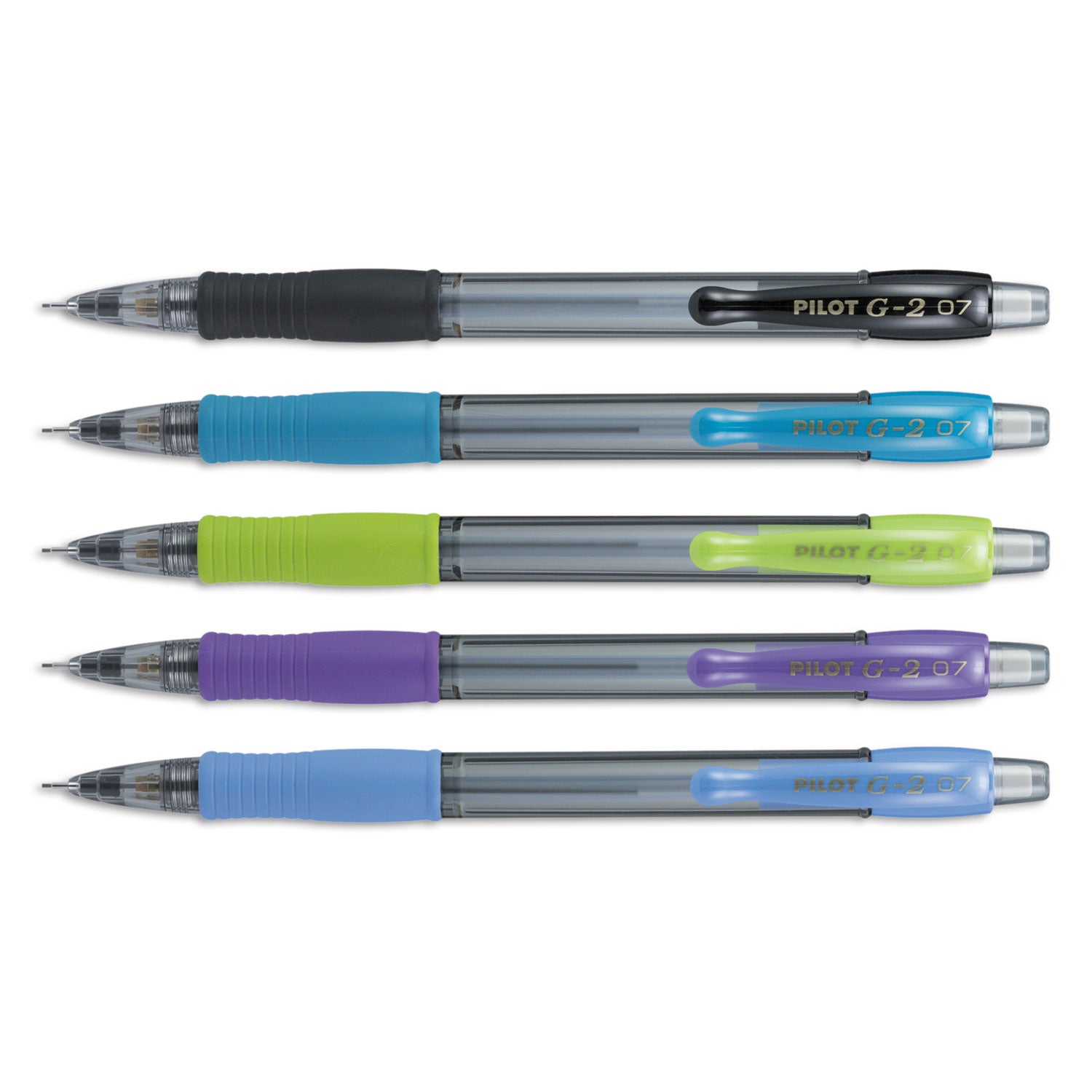 0.7 mm Lead - HB/#2 - Refillable - Assorted Barrel - 5 / Pack