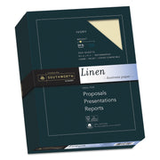 Letter - 8 1/2" x 11" - 24 lb Basis Weight - Linen - Acid-free, Watermarked, Date-coded - Ivory - 1 Box
