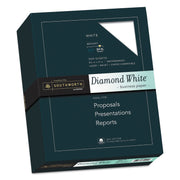 Southworth 25% Cotton Business Paper - Letter - 8 1/2" x 11" - 24 lb Basis Weight - Wove - Acid-free, Watermarked - Diamond White - 1 Box
