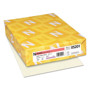 Classic Premium Paper - White - Letter - 8 1/2" x 11" - 24 lb Basis Weight - Linen - Watermarked, Acid-free, Ream-wrapped, No Cotton Content - Natural White - 500 / Ream