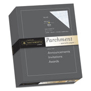 Southworth Parchment Specialty Paper - Blue - Letter - 8 1/2" x 11" - 24 lb Basis Weight - Parchment - Acid-free, Lignin-free - Blue - 1 Box