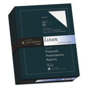 Southworth 25% Cotton Business Paper - Letter - 8 1/2" x 11" - 24 lb Basis Weight - Linen - Acid-free, Watermarked, Date-coded - White - 1 Box
