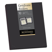 8 1/2" x 11" - Linen - Black - Heavyweight, Tab, Acid-free, Lignin-free - 0% Recycled - 10 / Pack