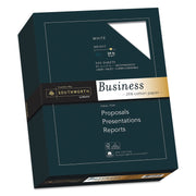 Southworth 25% Cotton Business Paper - Letter - 8 1/2" x 11" - 24 lb Basis Weight - Wove - Watermarked, Acid-free, Date-coded, Lignin-free - White - 1 Box