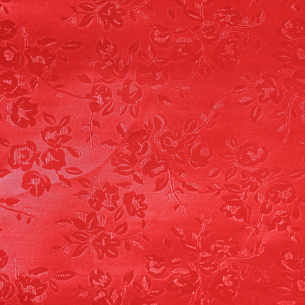 Embossed Metallic Paper - 20"x26", Floral, Red