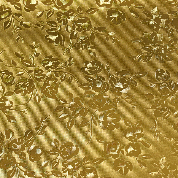 Embossed Metallic Paper - 20"x26", Floral, Gold