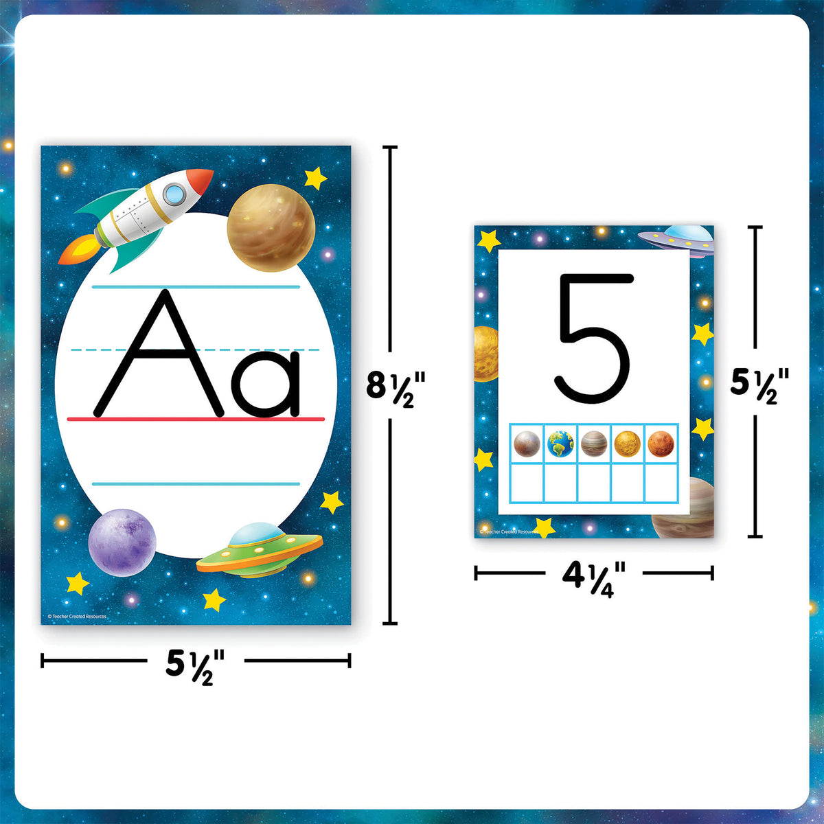 ALPHABET BULLETIN BOARD OUTER SPACE