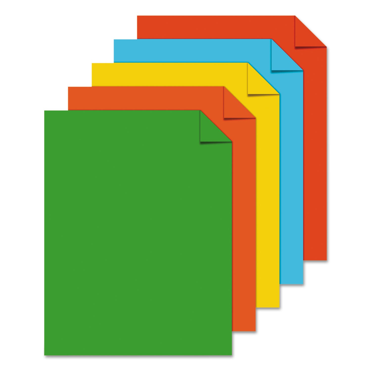 Color Cardstock -"Eco" Assortment, 65 lb Cover Weight, 8.5 x 11, Assorted, 250/Pack