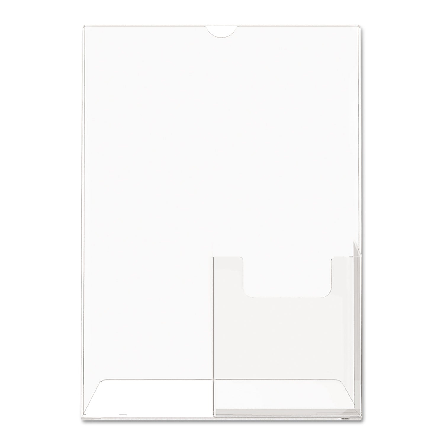 11" Width x 8.5" Height - Rectangular Shape - Plastic - Clear - 1 Each