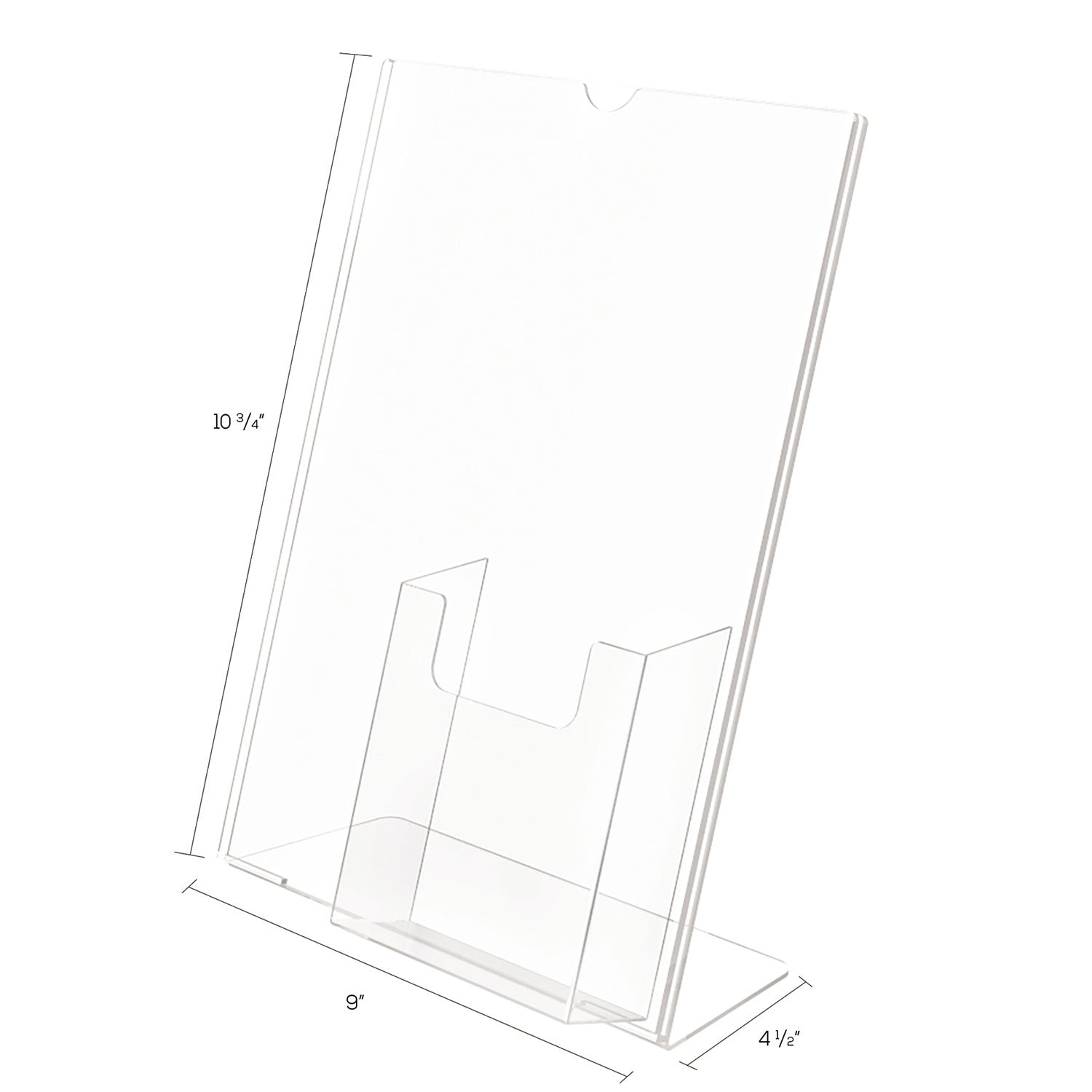 11" Width x 8.5" Height - Rectangular Shape - Plastic - Clear - 1 Each
