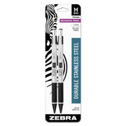 M-301 Mechanical Pencil, 0.5 mm, HB (#2), Black Lead, Silver/Black Barrel, 2/Pack