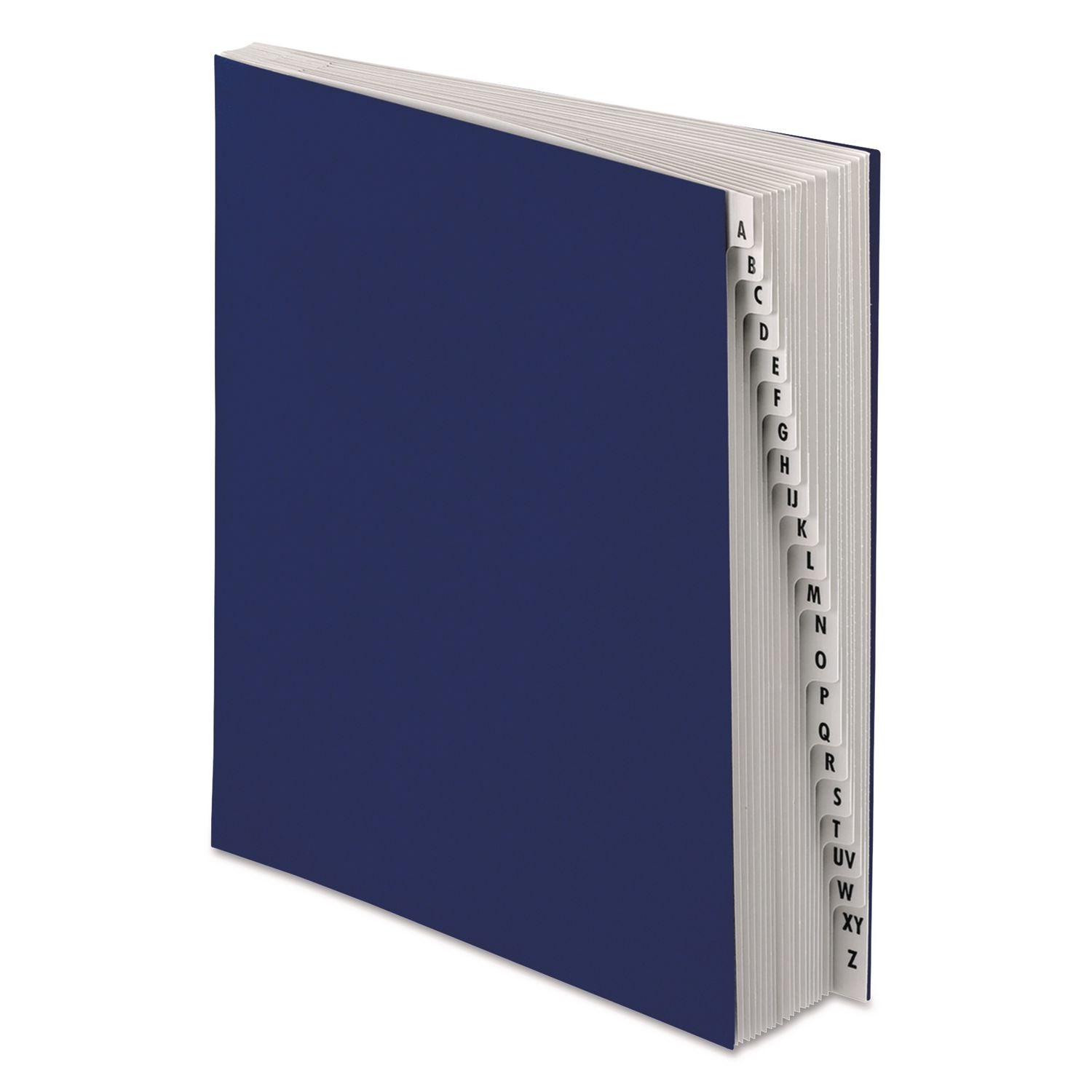 Pendaflex Letter Recycled Expanding File - 8 1/2" x 11" - 30 Divider(s) - Pressboard - Navy - Preprinted, Moisture Resistant, Reinforced - 10% Recycled - 1 Each