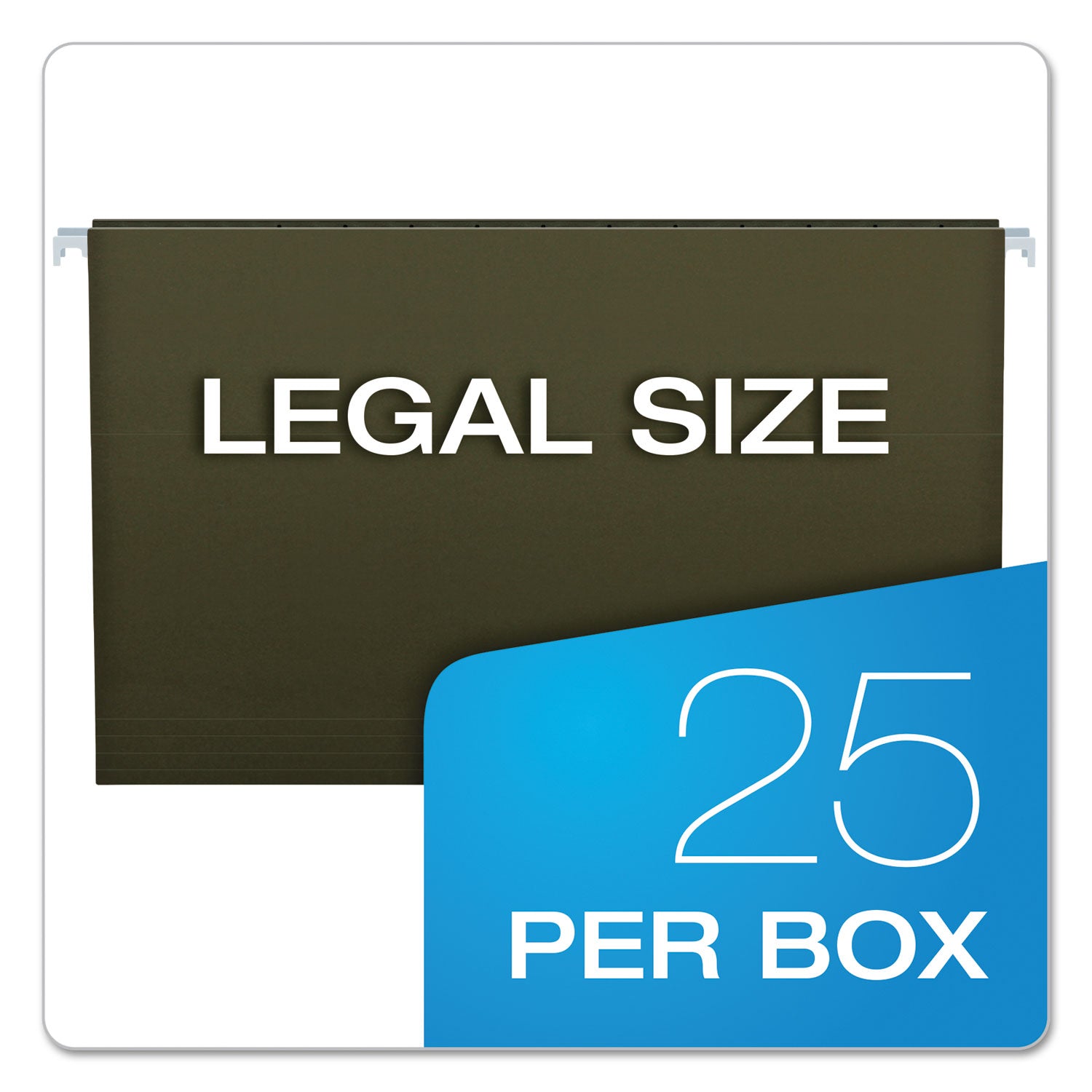 8 1/2" x 14" - Standard Green - 100% Recycled - 25 / Box