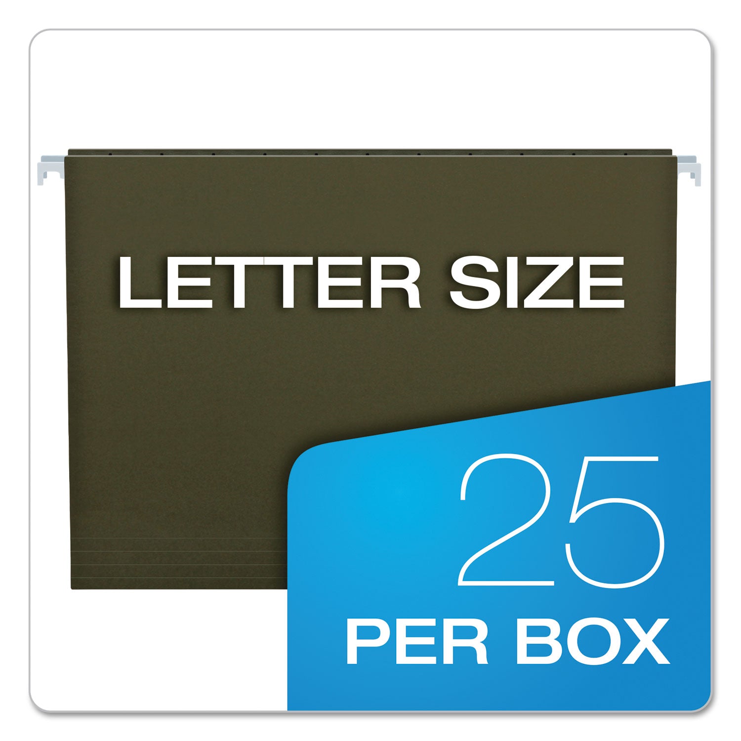 8 1/2" x 11" - Standard Green - 100% Recycled - 25 / Box