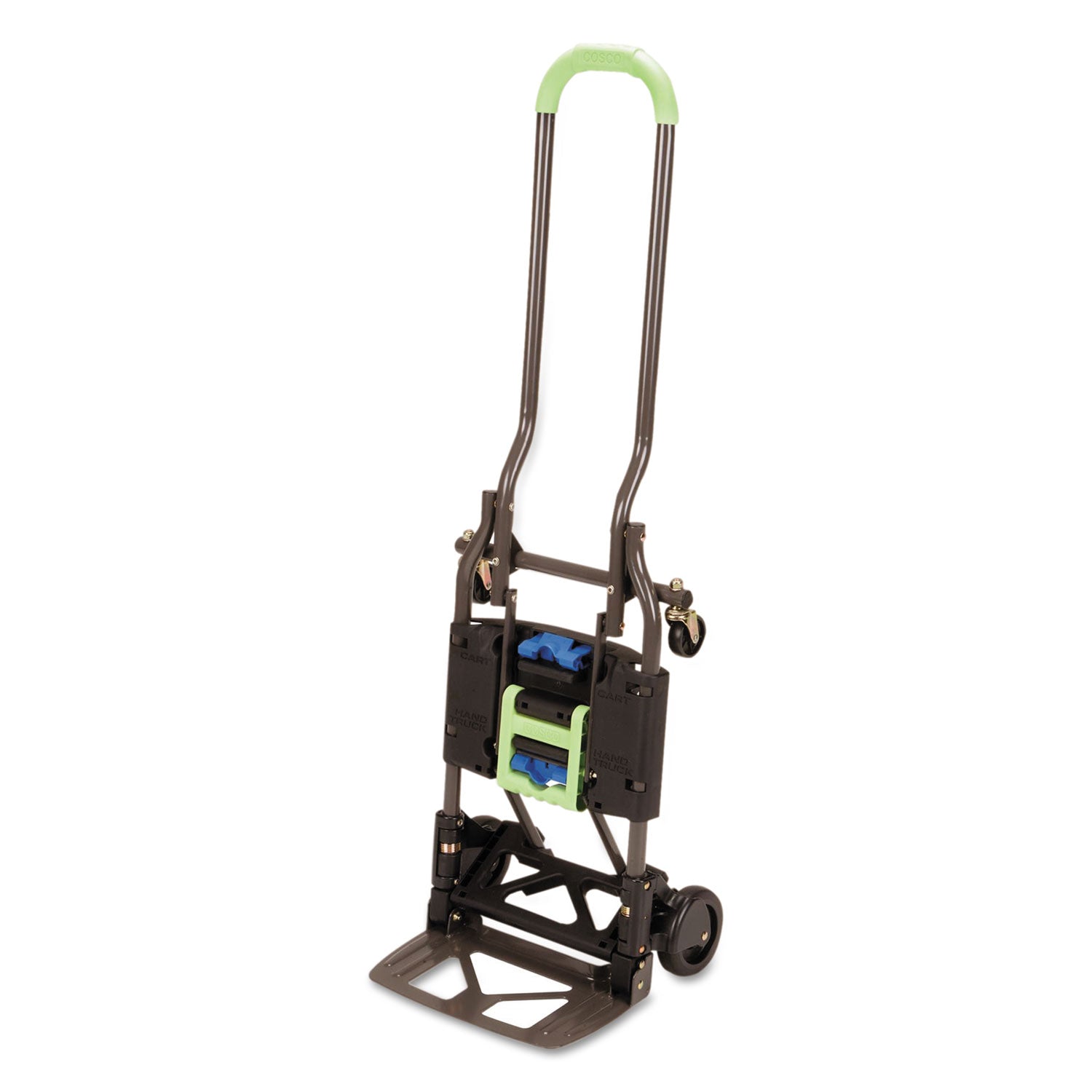 Cosco Shifter Hand Truck & Cart - 300 lb Load Capacity - 4 Casters - Steel - 16" Width x 3.90" Depth x 31.50" Height - Gray - 1 Each