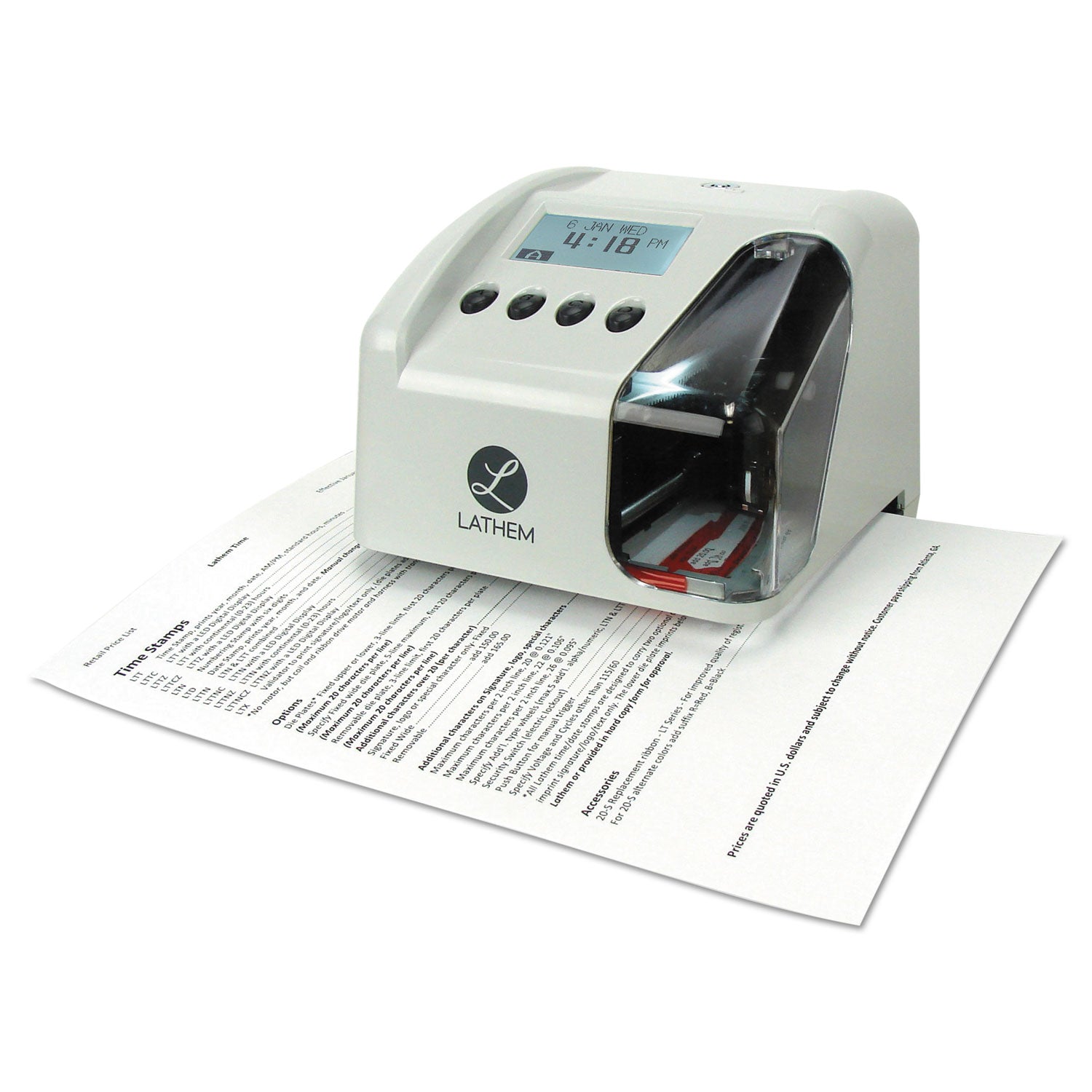 Card Punch/Stamp - Digital - Time, Date Record Time