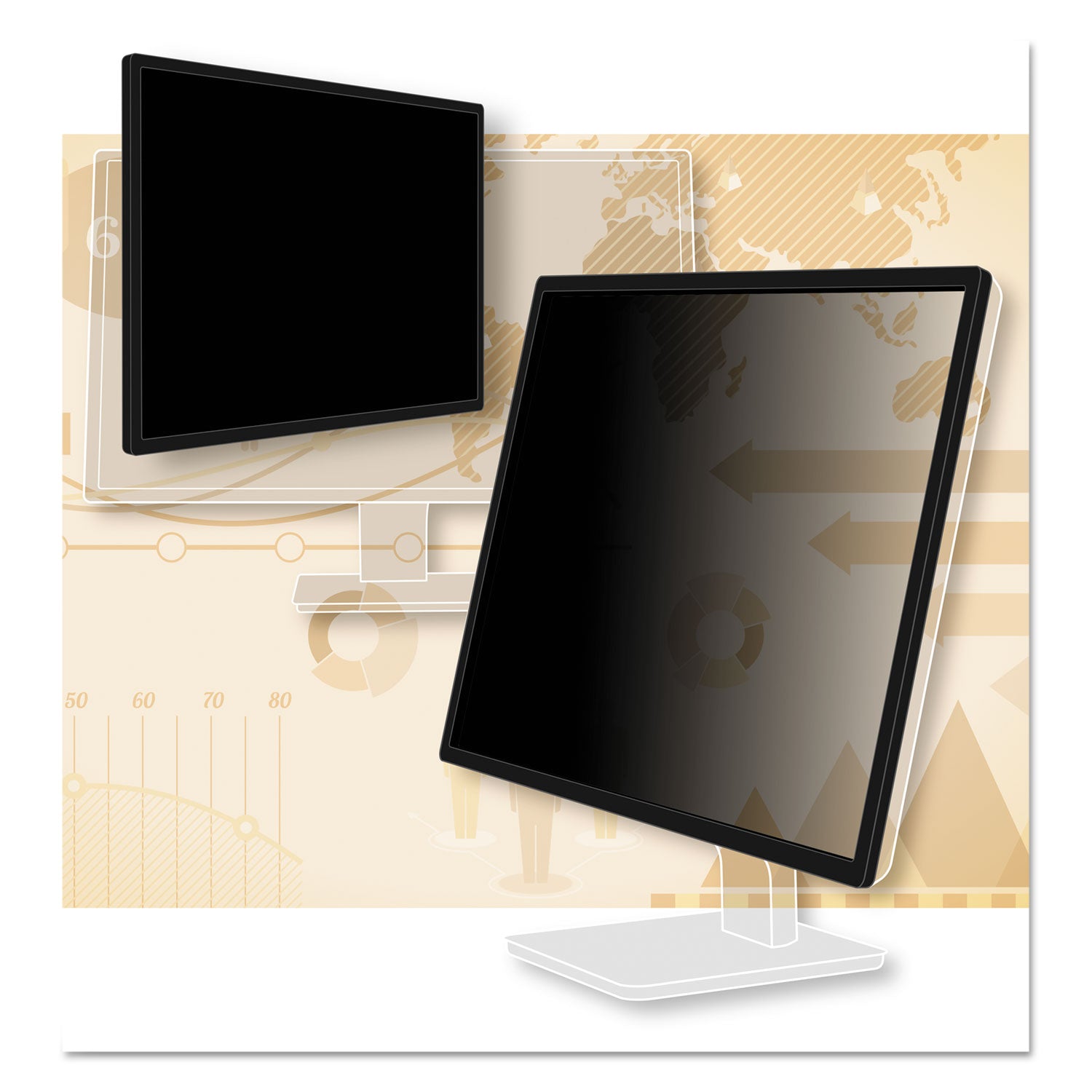 For 27" Widescreen LCD Monitor - 16:9 - Scratch Resistant, Fingerprint Resistant, Dust Resistant - Anti-glare - 1 Each