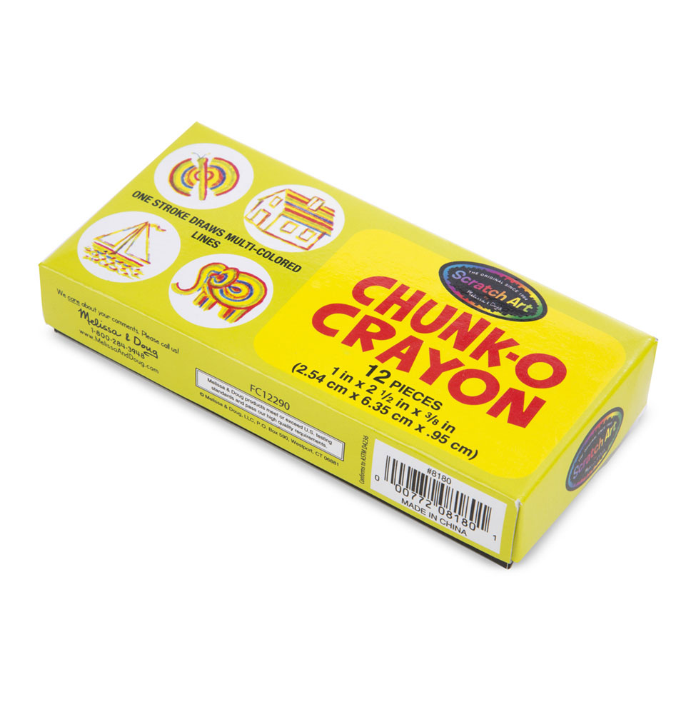 Scratch Art Chunk-O Crayon (12 Crayons)