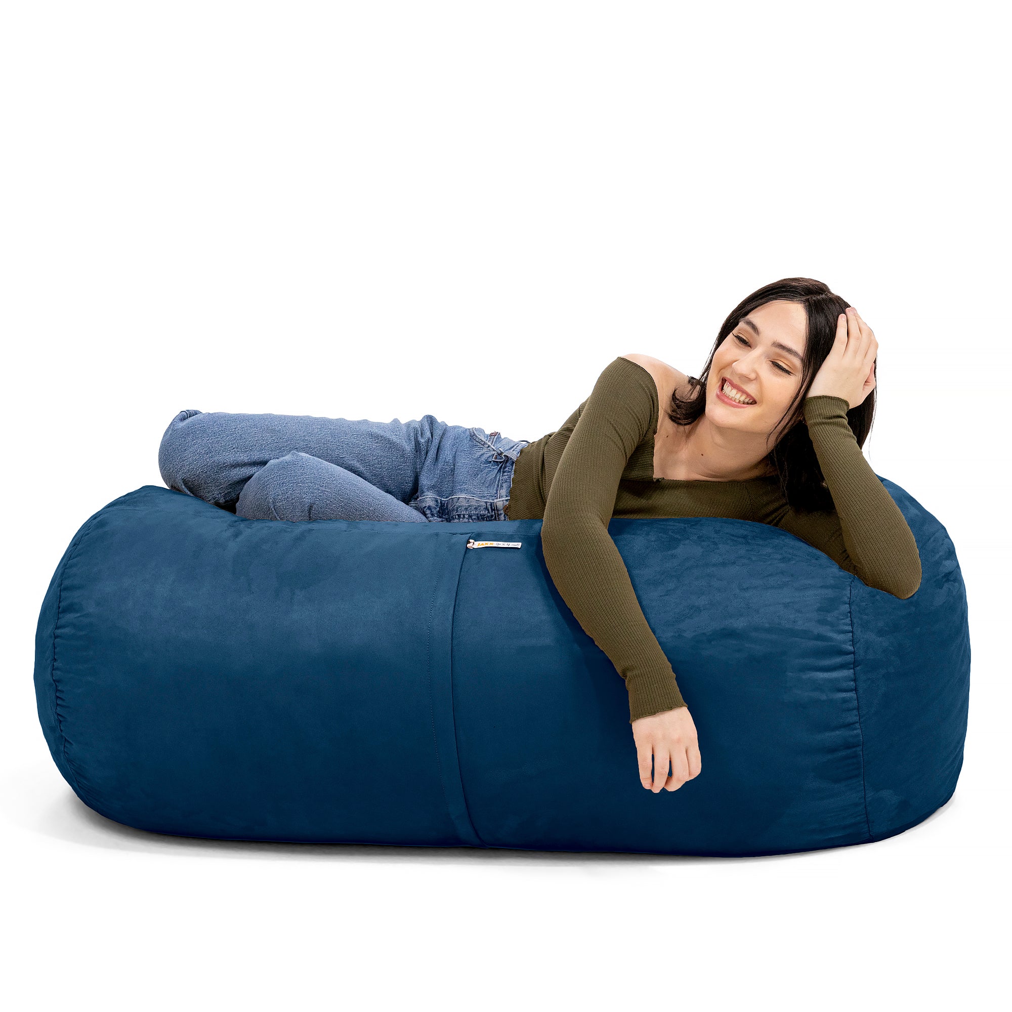 Jaxx Sofa Saxx 4-foot Bean Bag Lounger, Navy