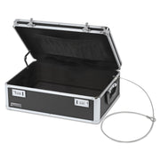External Dimensions: 18" Width x 13" Depth x 6" Height - Aluminum, Steel - Chrome, Black - For Passport, Computer, Cell Phone, Cash - 1 Each