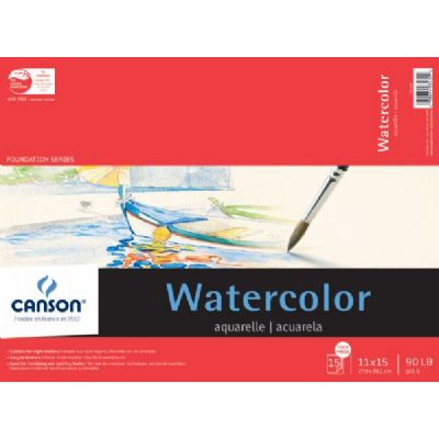 Canson Foundation Series C100511023 11" X 15" Watercolor Cold Press 15-sheet Pad