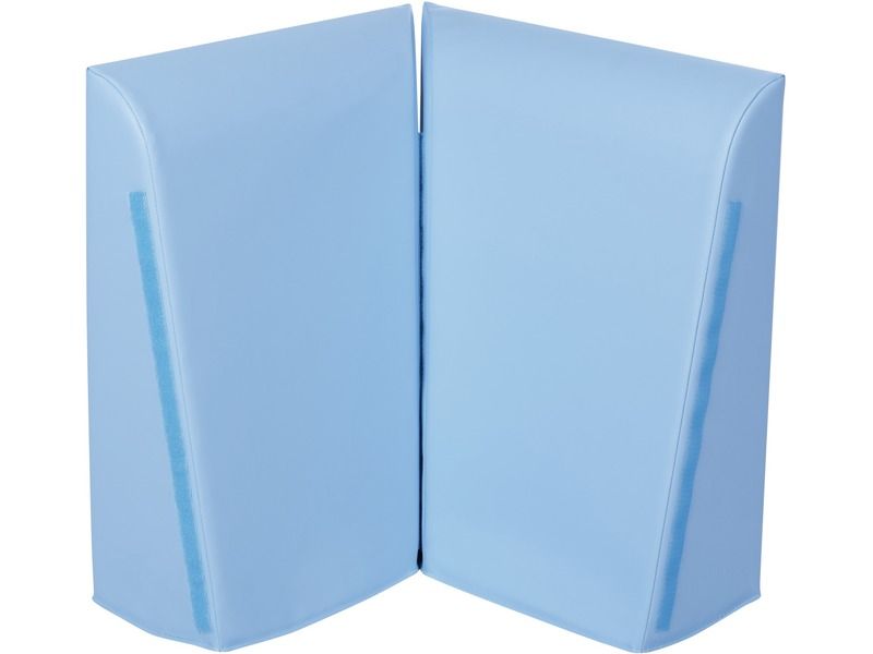 Backrest Corner - Light Blue, 18.9"W x 21.3"H x 7.9"Th