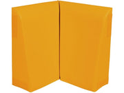 Backrest Corner - Light Orange, 18.9"W x 21.3"H x 7.9"Th