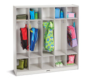 Rainbow Accents® 5 Section Coat Locker  - Gray