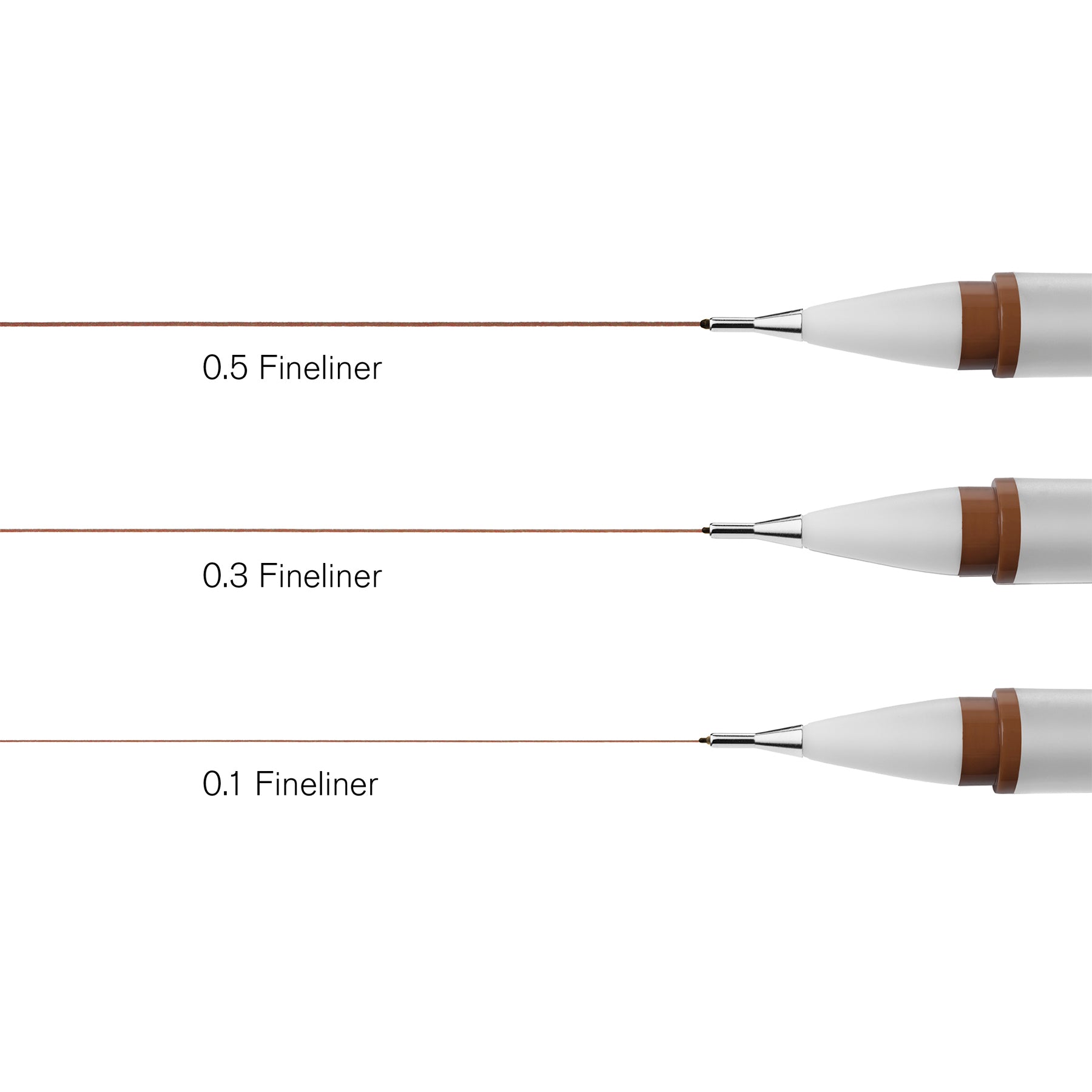 WN FineLiner - Sepia - Set of 3 (Assorted)
