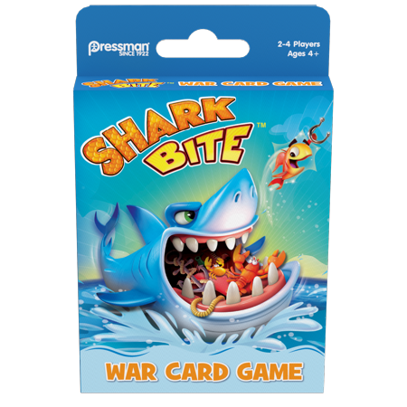 Pressman Toys Pressman Shark Bite War Card Game - Ages 4 and up, 2-4 Players