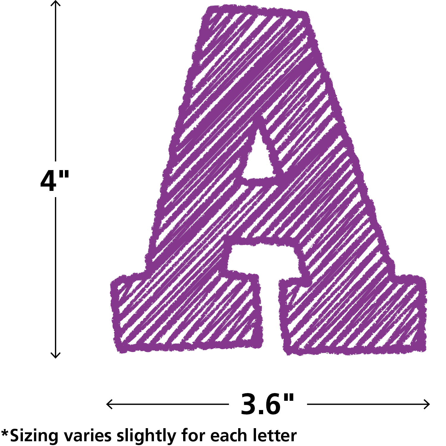 Scribble Bold Block 4" Letters Combo Pack