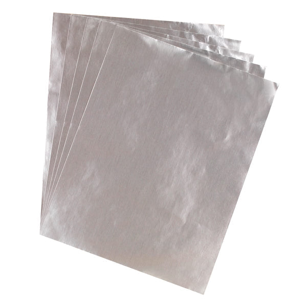 Metallic Paper - 12 Sheets 8.5"x11", Dull Silver