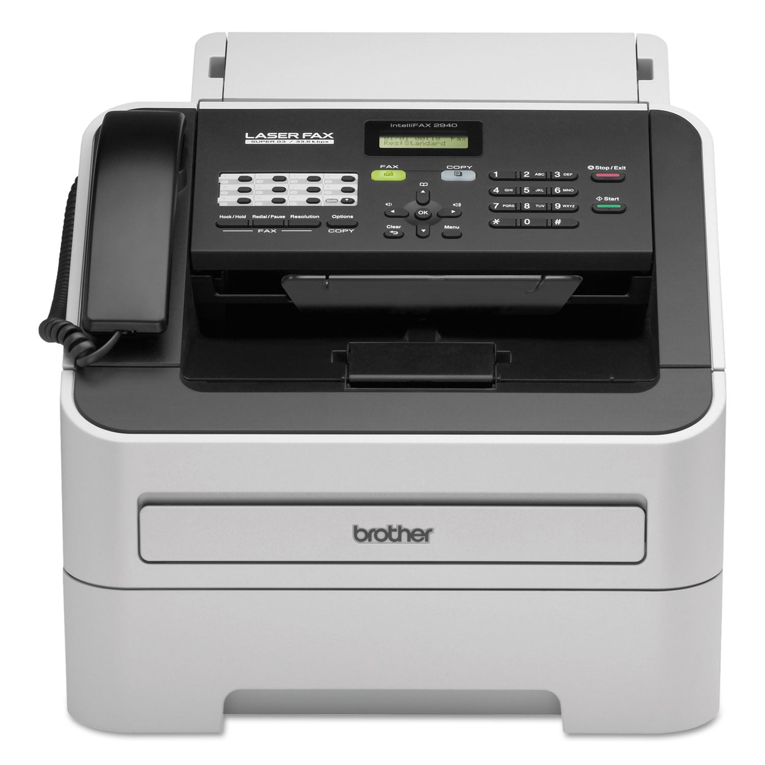 Copier/Fax/Printer - 20 ppm Mono Print - 2400 x 600 dpi Print - Up to 10000 Pages Monthly - 250 sheets Input - Color Scanner - 600 dpi Optical Scan - Monochrome Fax - USB - For Plain Paper Print - 1 Each