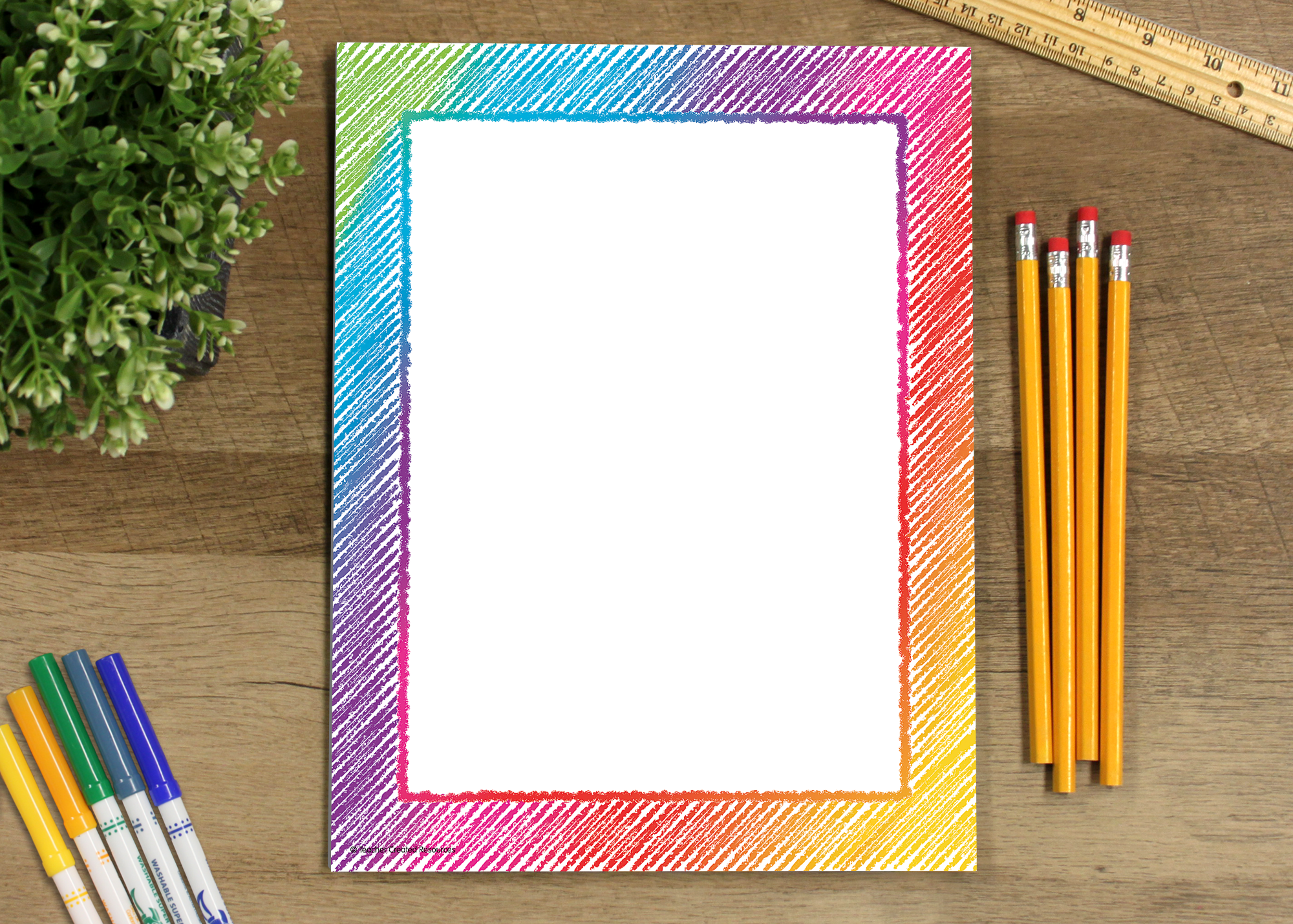 Colorful Scribble Computer Paper