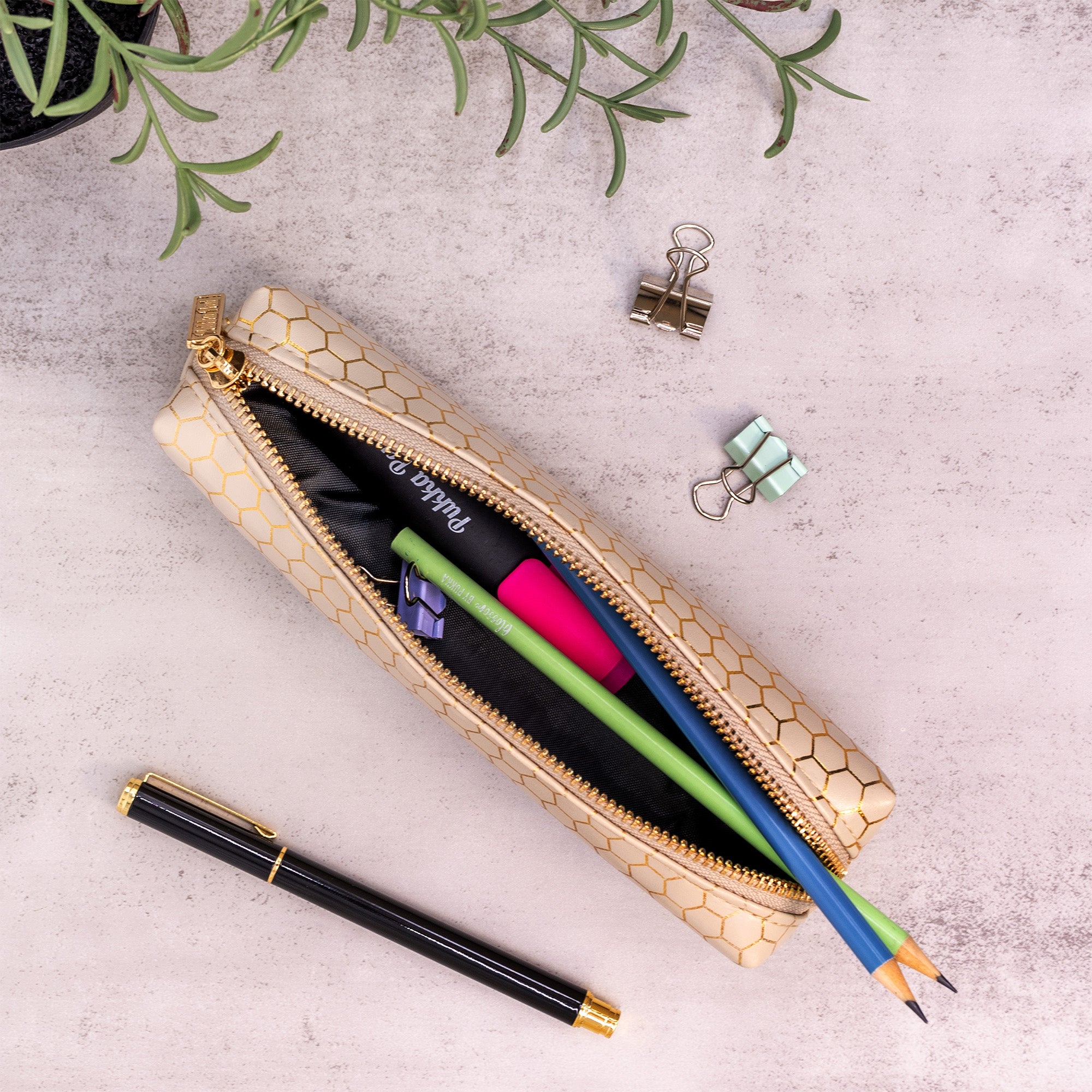 Pencil Case, Haze, Taupe