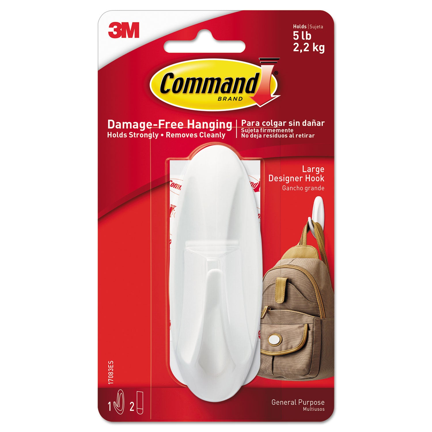 5 lb (2.27 kg) Capacity - Plastic - White - 1 Pack
