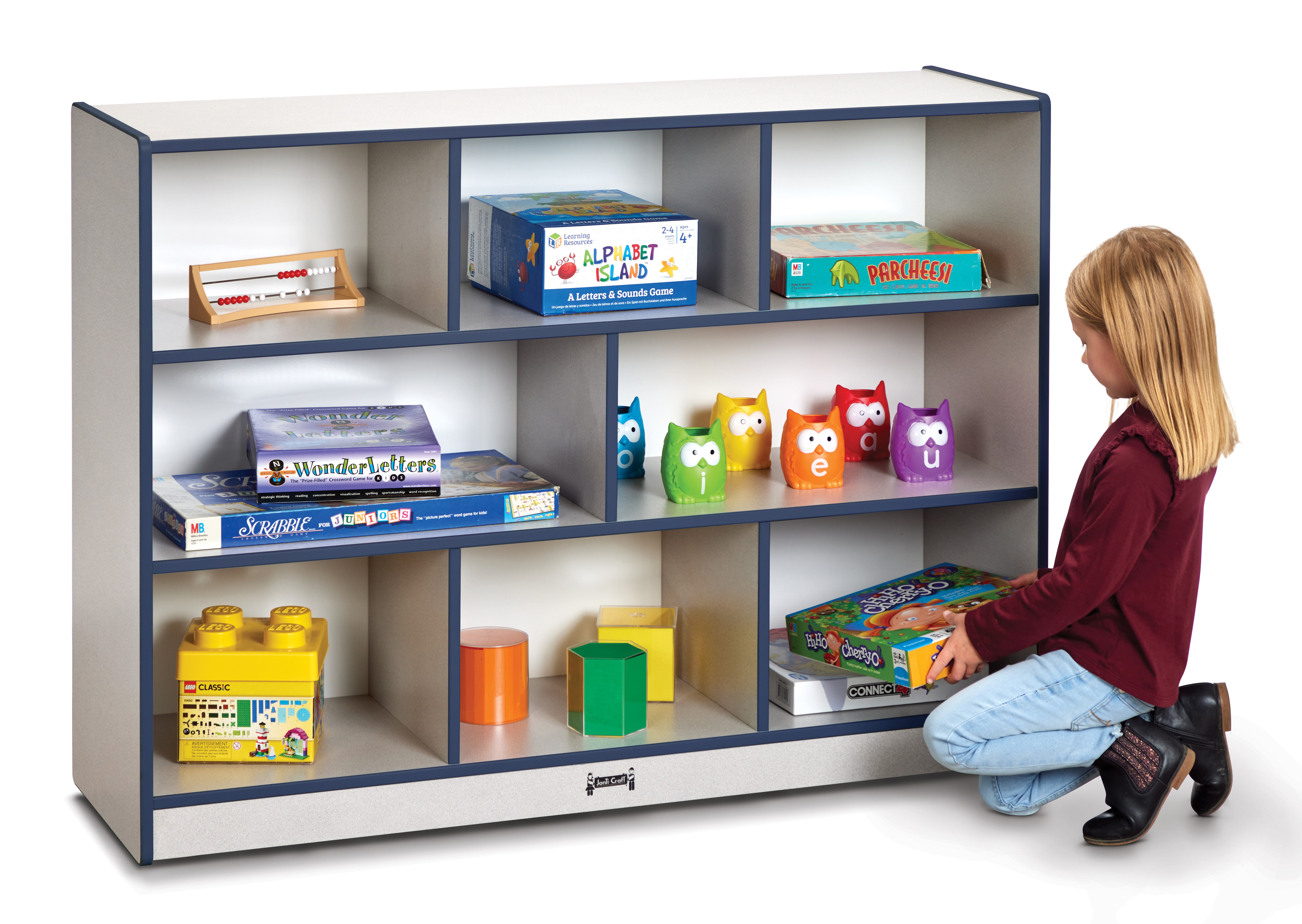 Rainbow Accents® Super-Sized Single Mobile Storage Unit - Navy