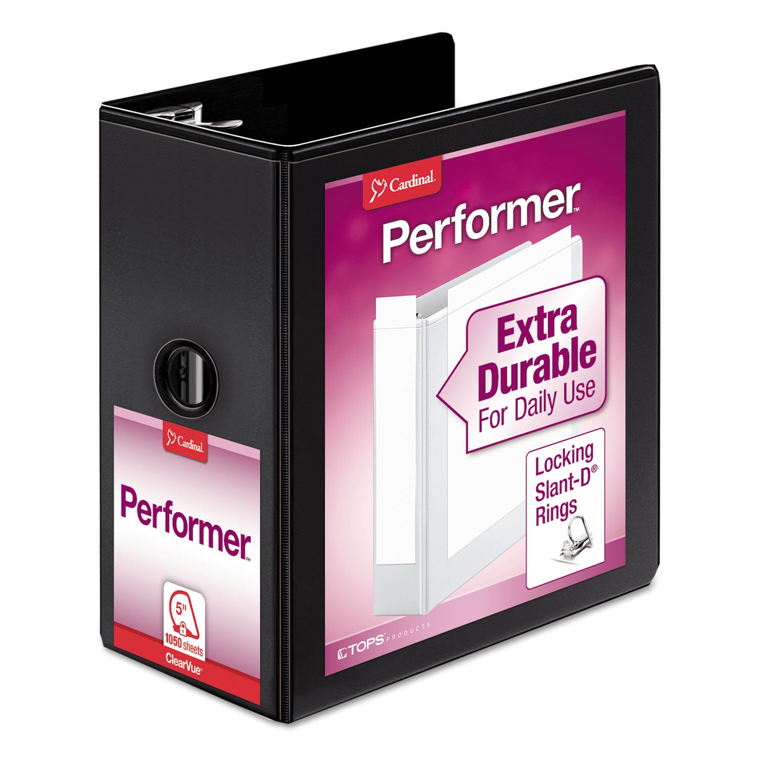 Cardinal&reg; Performer ClearVue 5" Slant-D Binder