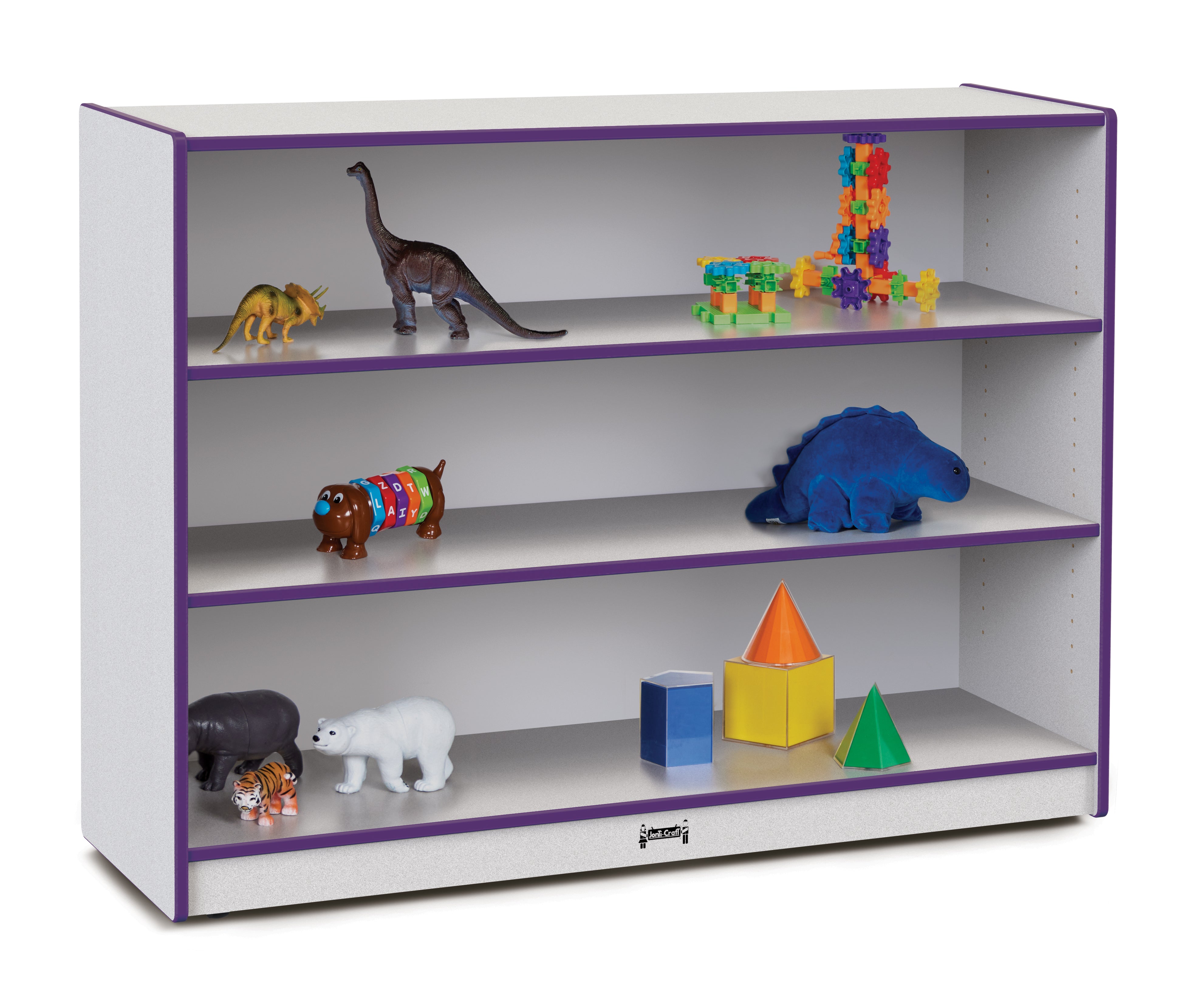 Rainbow Accents® Super-Sized Adjustable Mobile Straight-Shelf - Purple