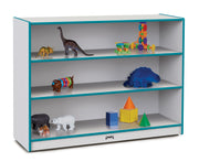 Rainbow Accents® Super-Sized Adjustable Mobile Straight-Shelf - Teal